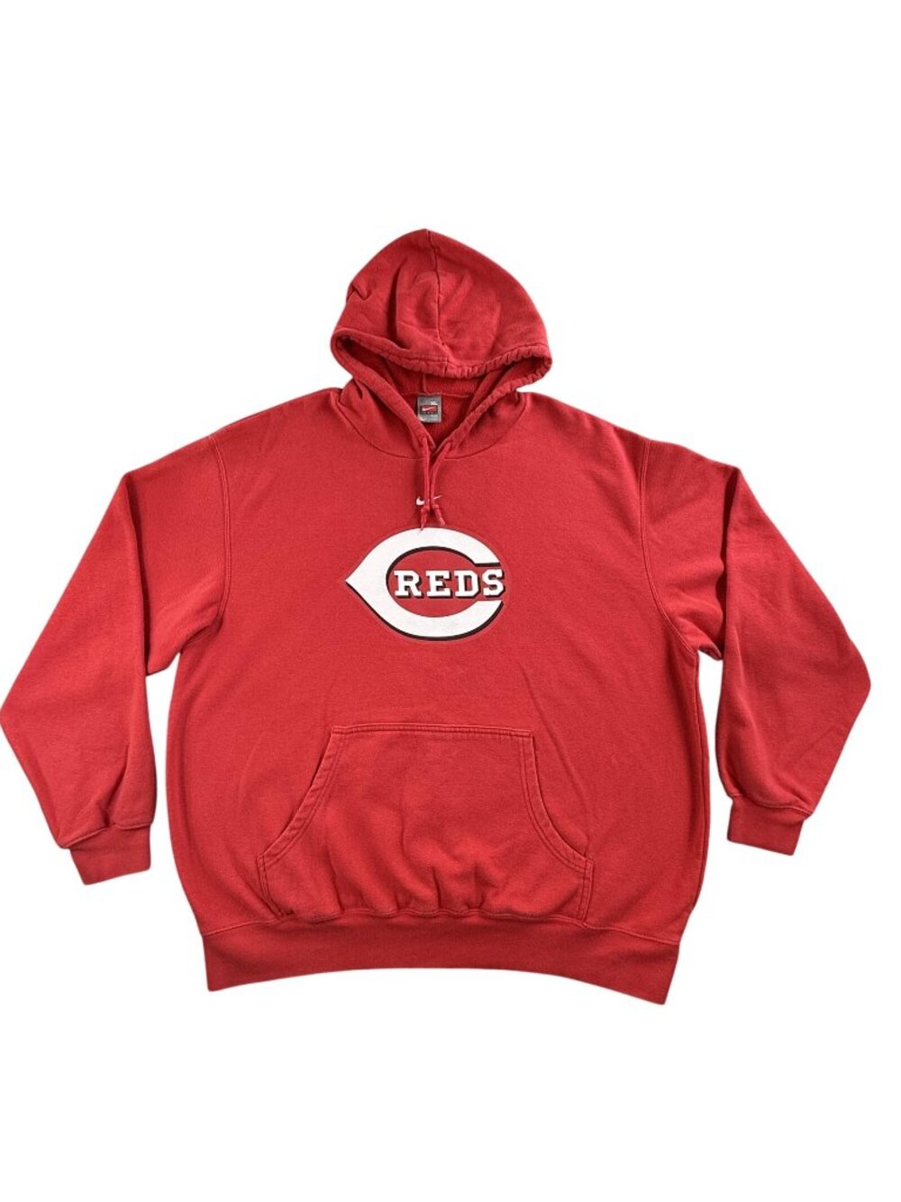 Vintage Cincinnati Reds Hoodie Sweatshirt Mens XL Red MLB Baseball Nike Pullover